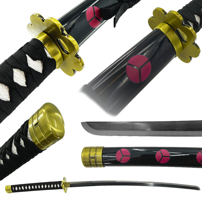 One piece Zoro Shusui silver edge Katana Sword