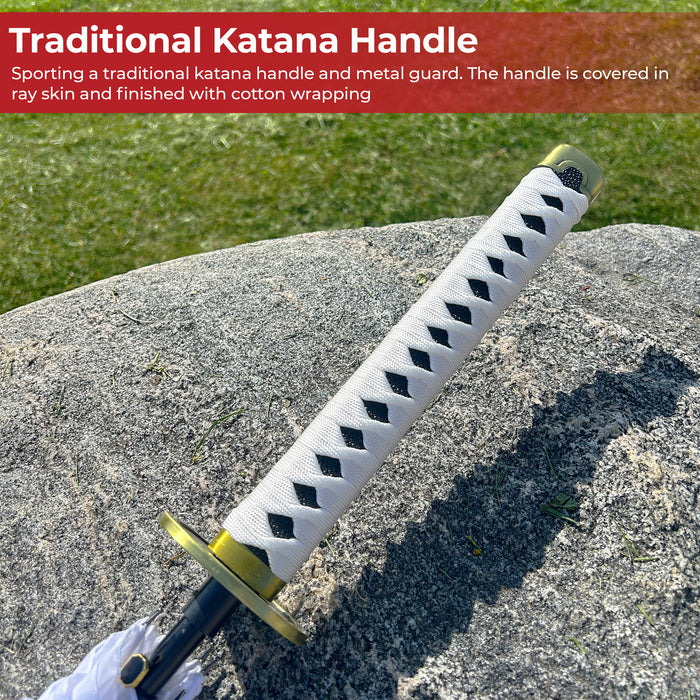 One piece Zoro Wado Ichimonji Katana Handle Umbrella White