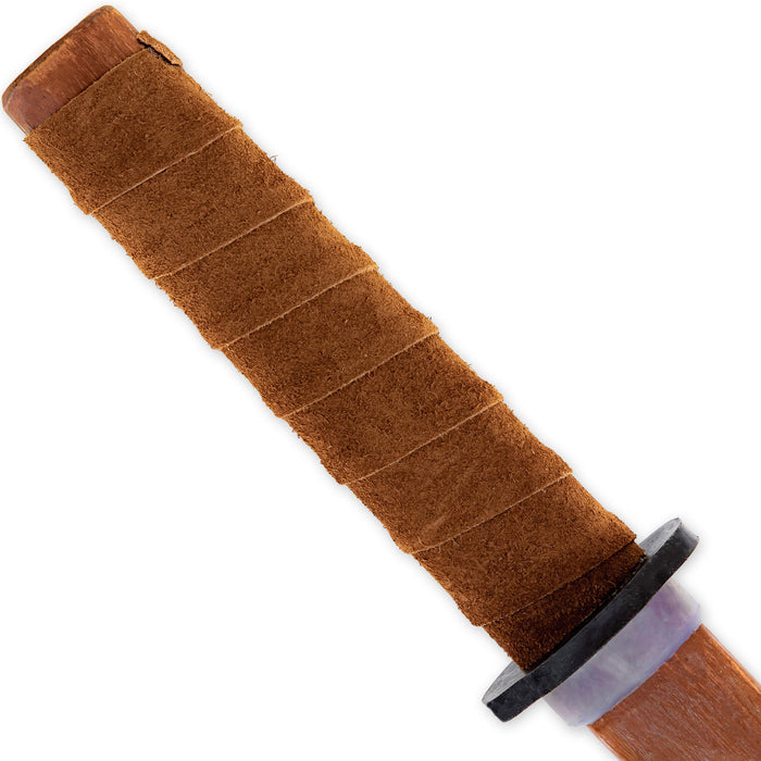 Premium Indian Rosewood Bokken with Genuine Leather Wrapped Handle