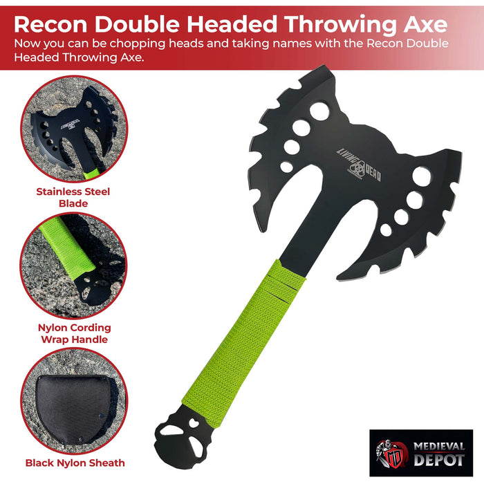 Recon Double Headed Throwing Axe
