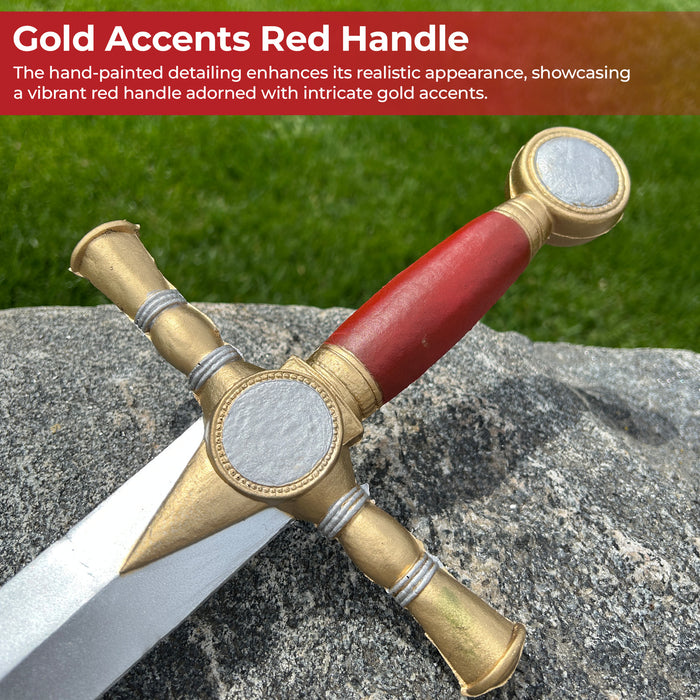 Red Masonic Tiler Foam Sword