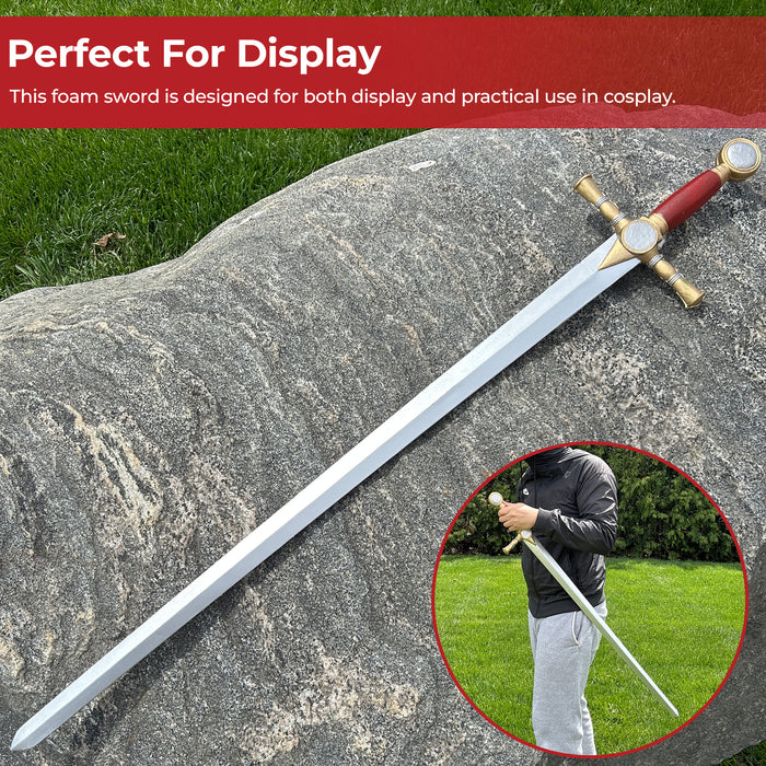 Red Masonic Tiler Foam Sword