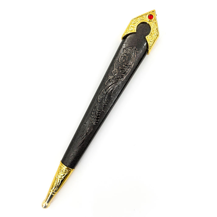 Renaissance Medieval Scissors Gold Dagger