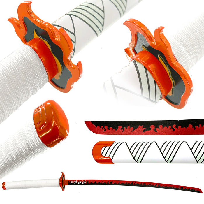 Kyojuro Rengoku Demon Slayer Replica Flame Hashira Nichirin Katana Sword