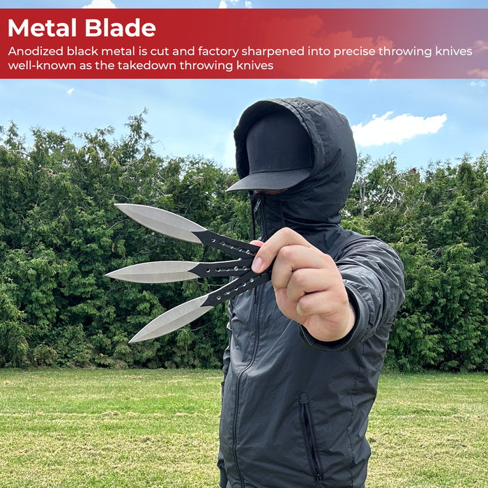 Rocket Ninja Takedown Throwing Knives