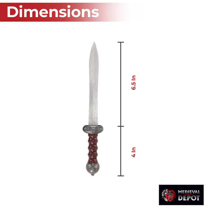 Roman Elite Etched Wave Pattern Gladius Pugio Dagger