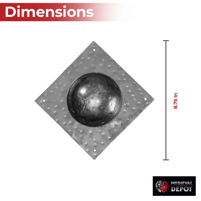 Roman Scutum Square Shield Boss