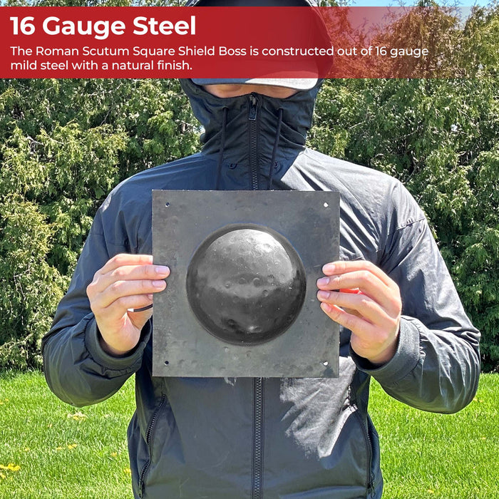 Roman Scutum Square Shield Boss