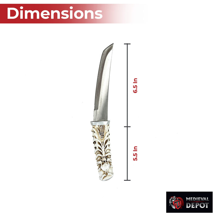 Rise from the Dead Skeleton Tanto Dagger