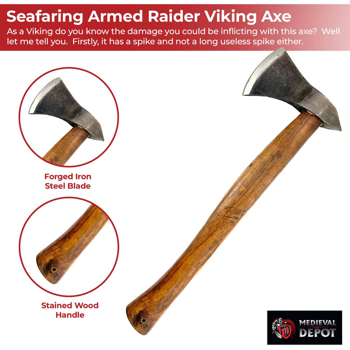 Seafaring Armed Raider Viking Axe