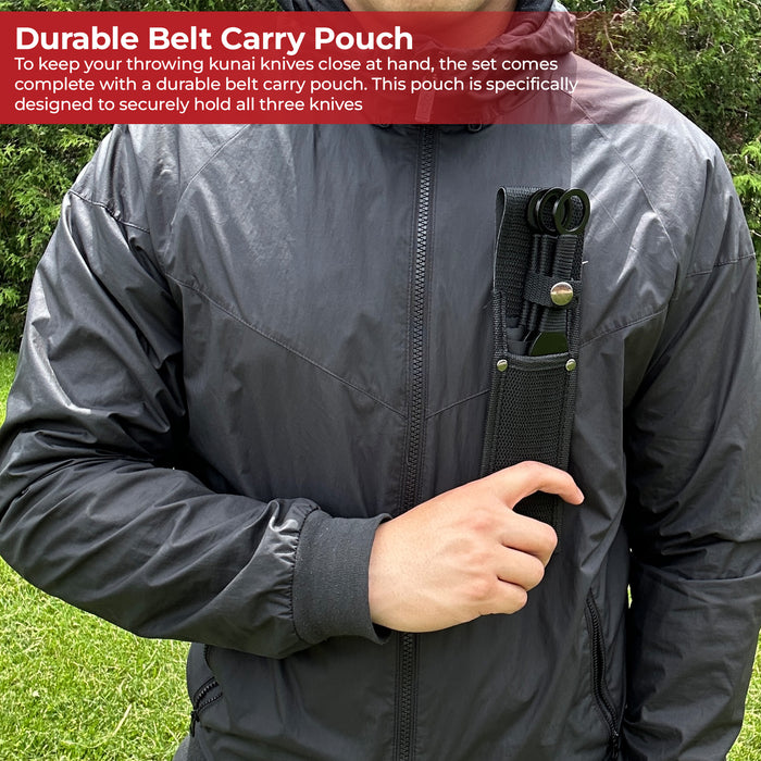 Serpent Strike Throwing Black Kunai Set