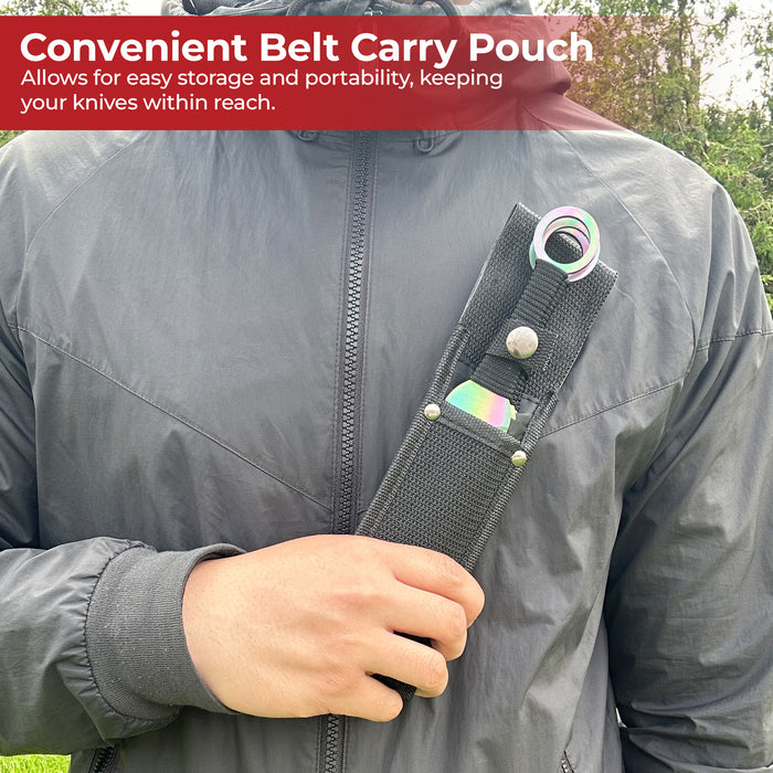 Serpent Strike Rainbow Kunai Throwing Knife Set