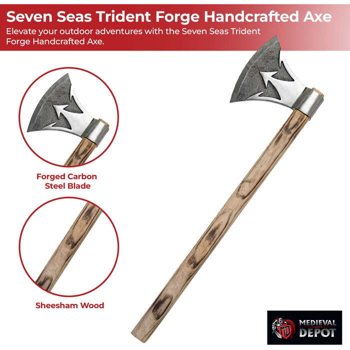 Seven Seas Trident Forge Handcrafted Axe
