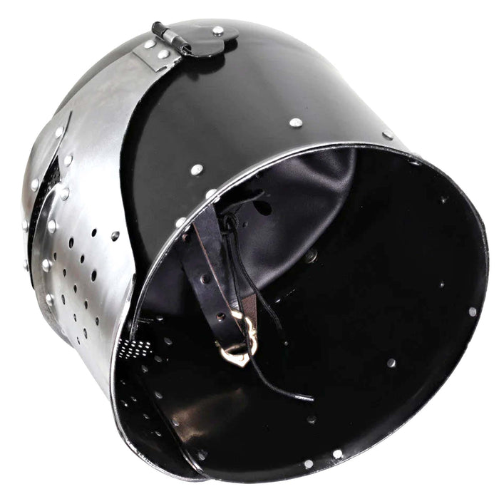 Siege Sentinel Dual Tone Visored Barbuta Helmet