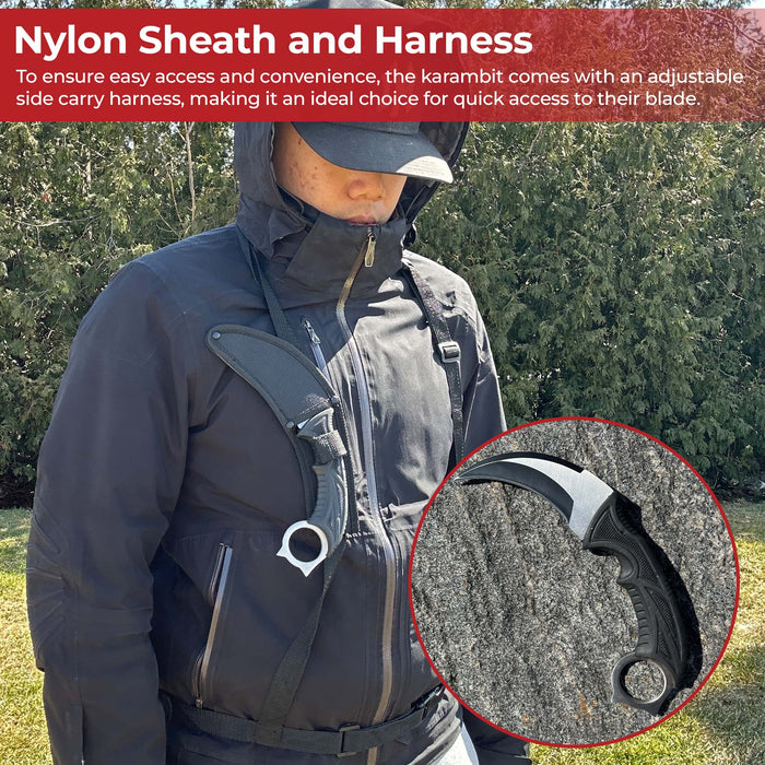 Silver Back Stalker Fixed Blade Survival Karambit