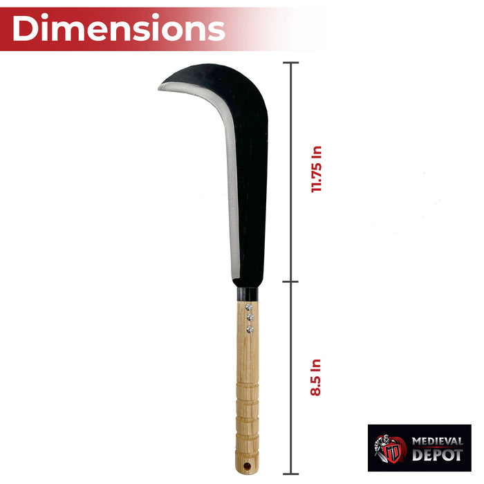 Slasher Crescent Outdoor Bamboo Sickle Scythe Machete Knife