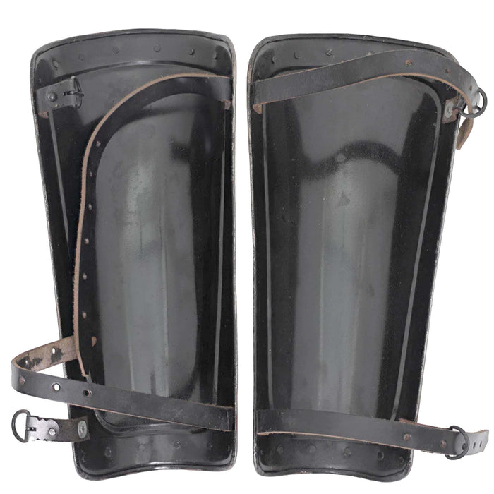 Sleek in Steel Medieval Greaves Leg Armor