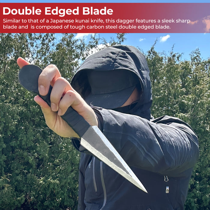 Soaring Heights Forged Carbon Steel Medieval Viking Style Throwing Dagger Knife