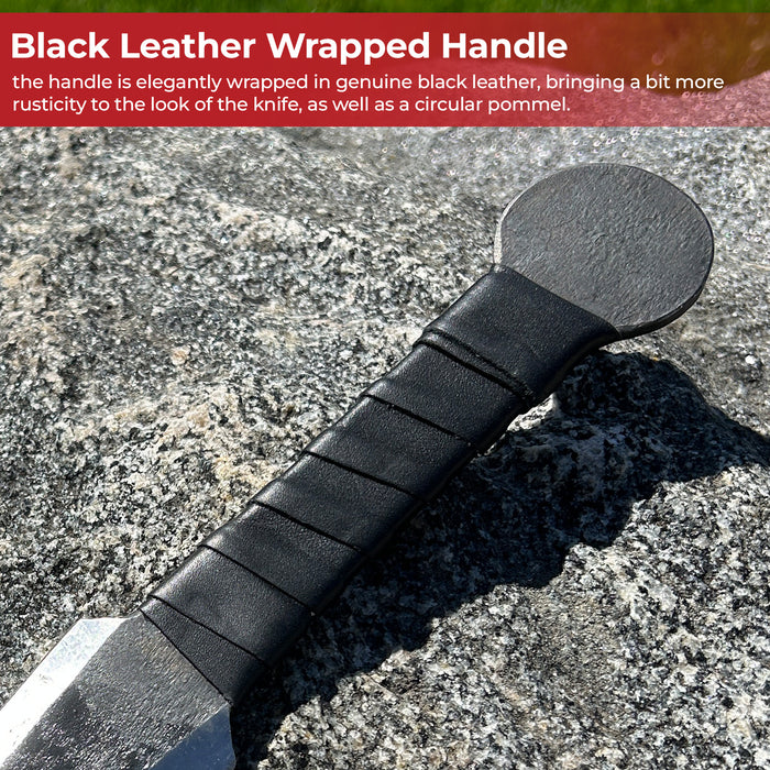 Soaring Heights Forged Carbon Steel Medieval Viking Style Throwing Dagger Knife