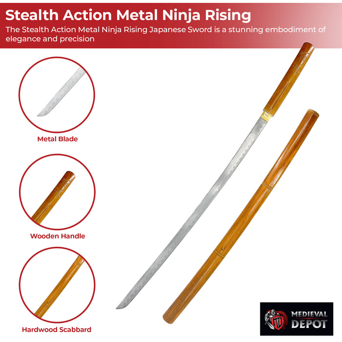 Stealth Action Metal Ninja Rising Japanese Sword