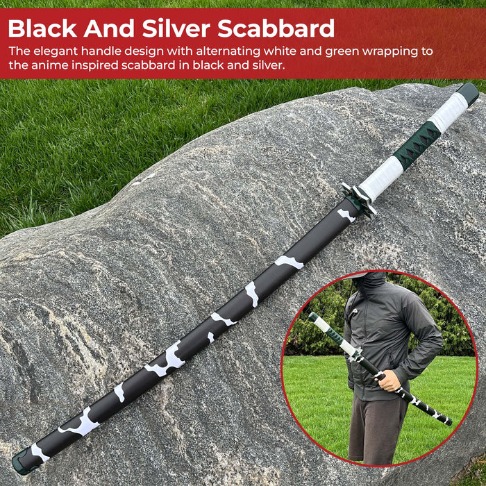 Sanemi Shinazugawa Demon Slayer Replica Wind Hashira Nichirin Katana Sword