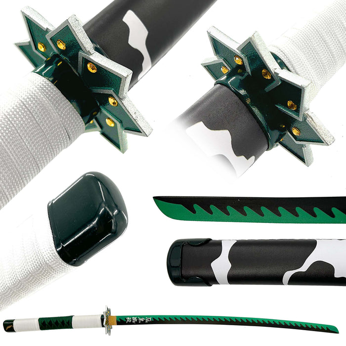 Sanemi Shinazugawa Demon Slayer Replica Wind Hashira Nichirin Katana Sword