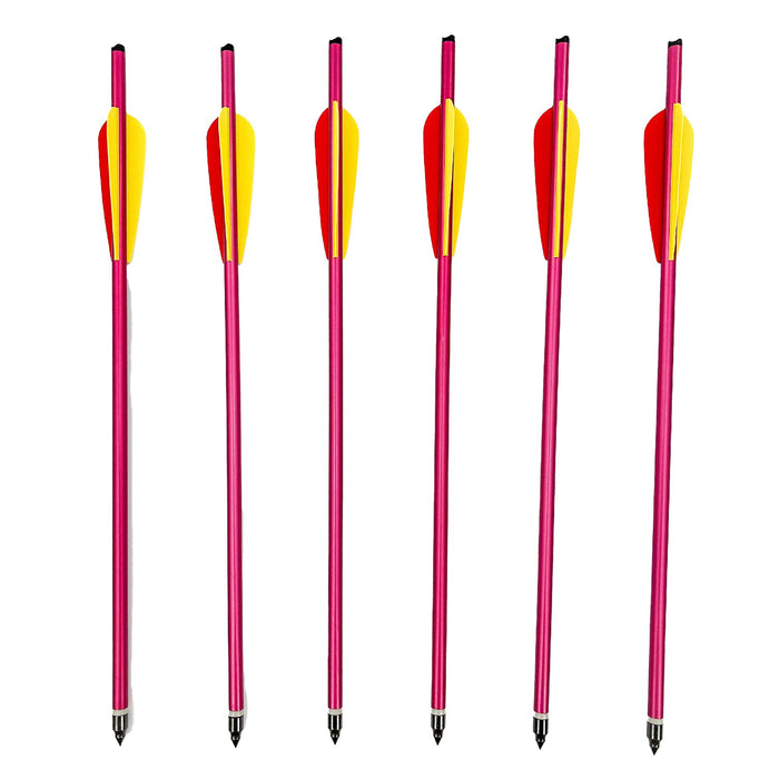 Survival Arrow Equipment Aluminum Red 16 Inch Set of Six