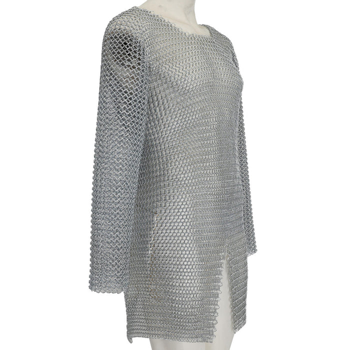 Split-Tail Carbon Steel Chainmail Shirt