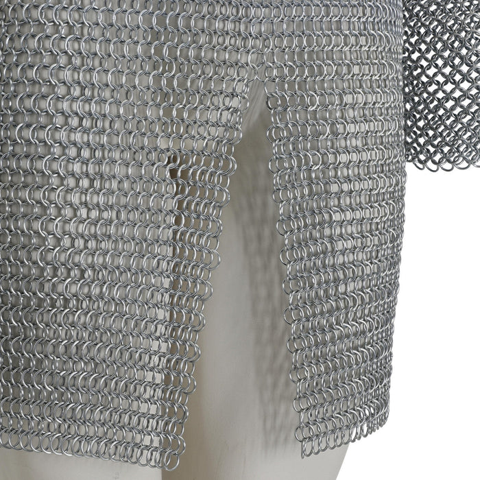 Split-Tail Carbon Steel Chainmail Shirt