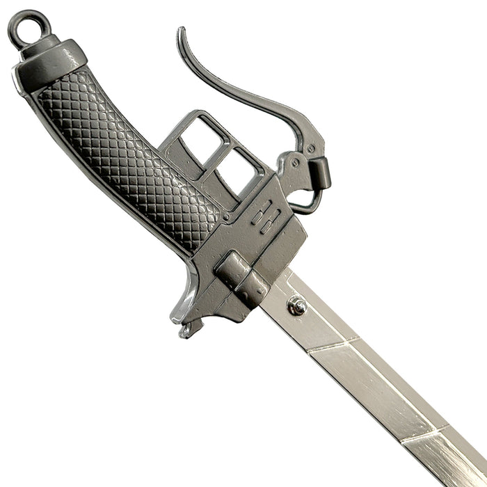 Spring Action Popup Mini Katana Keychain AOT 3D Maneuver Blade Edition