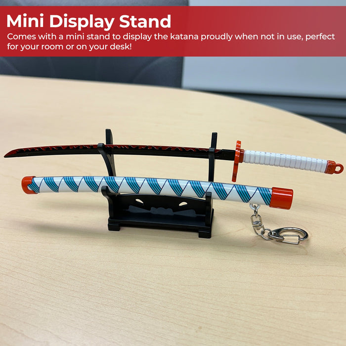 Spring Action Popup Mini Katana Keychain Rengoku Katana Edition