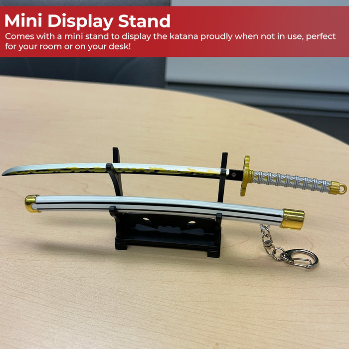 Spring Action Popup Mini Katana Keychain Zenitsu Agatsuma Edition