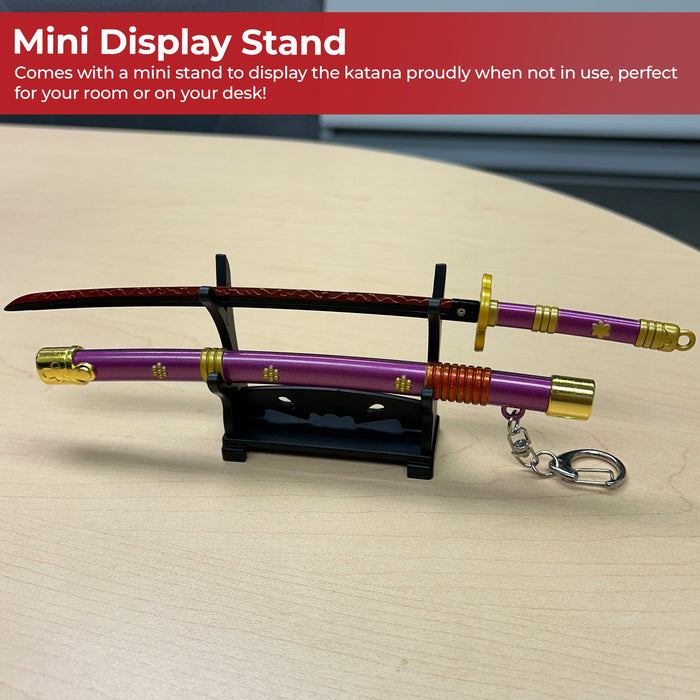 Spring Action Popup Mini Katana Keychain Zoro Enma Edition