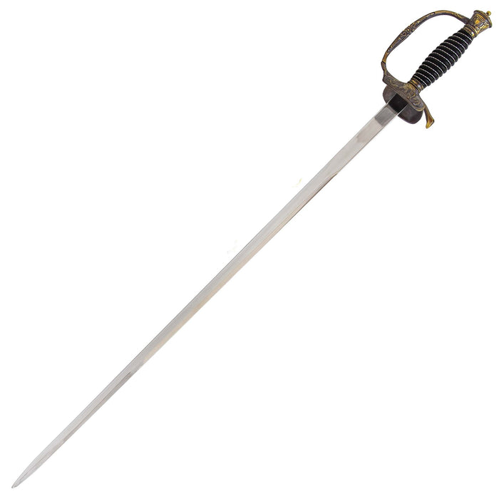 Templar Cross Saber with Decorative Brass Fittings