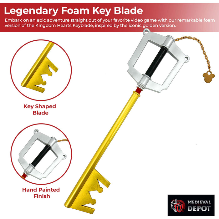 The Legendary Foam Key Blade Majestic Replica from Kingdom of Hearts