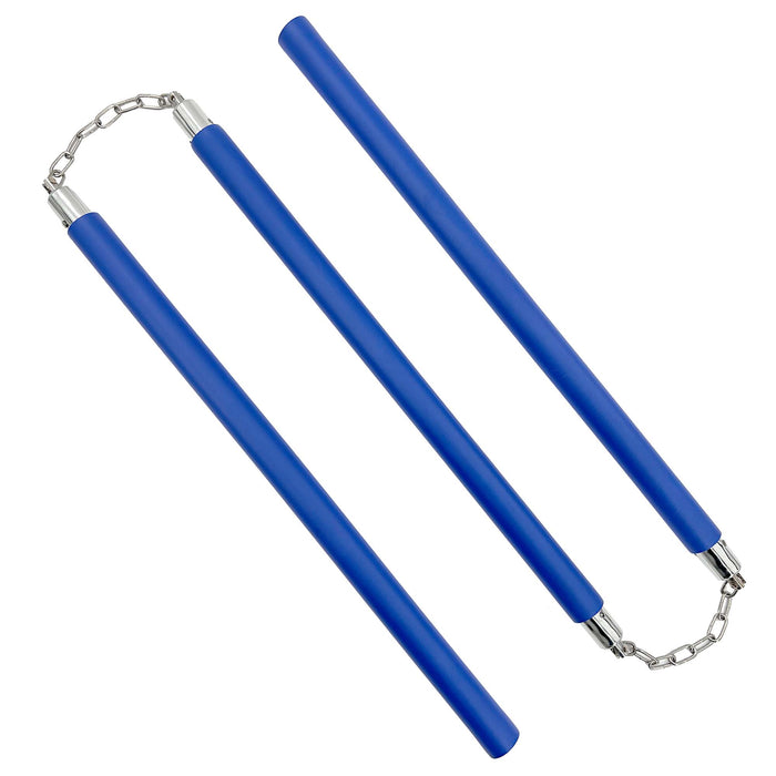 Three Sectional Staff Training Foam Padded Blue