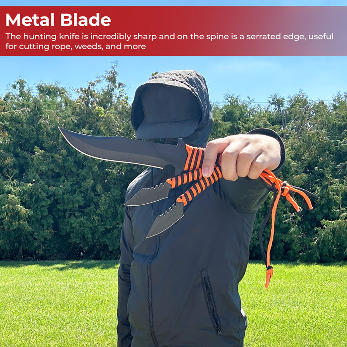 Tiger on the Prowl Hunting & Throwing Knife Set