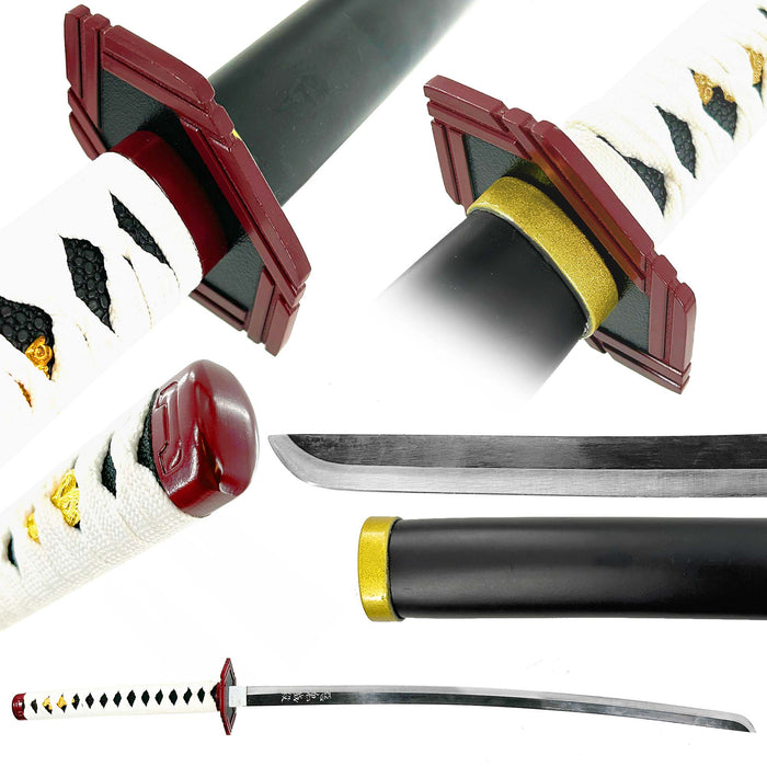 Giyu Tomioka Collectible Demon Slayer Replica Hashira Blue Nichirin Katana Sword