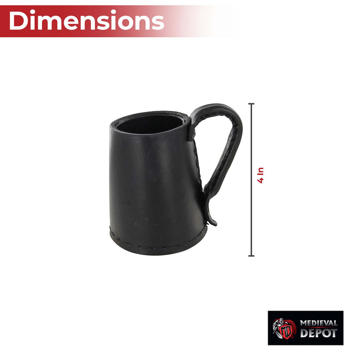 Tudor Tankard Leather Drinking Vessel