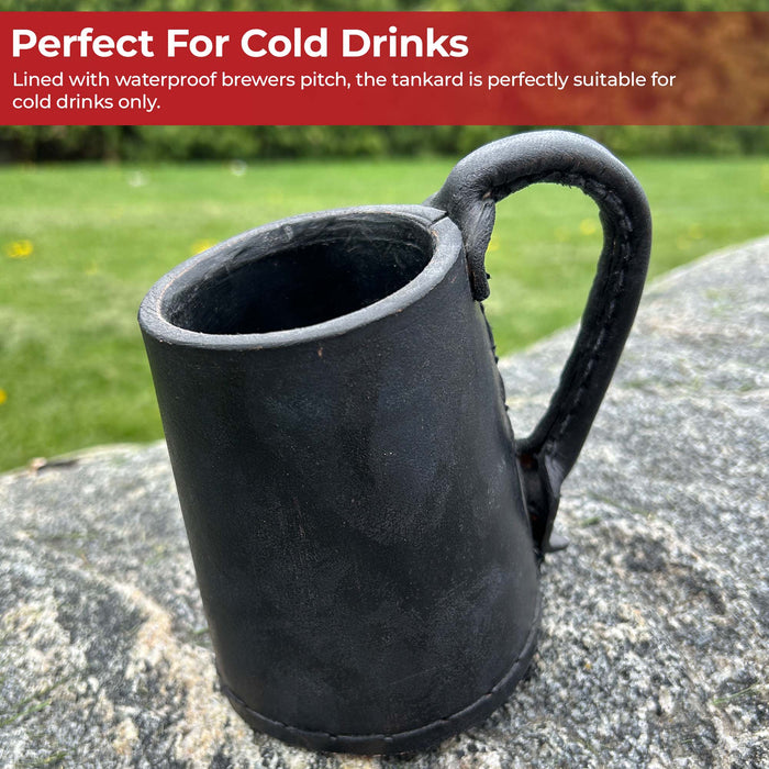 Tudor Tankard Leather Drinking Vessel
