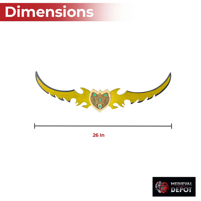Twin Blade Demon Hunter Wooden War Sword