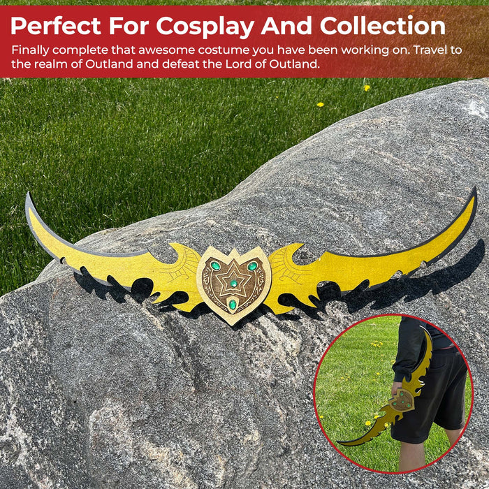 Twin Blade Demon Hunter Wooden War Sword