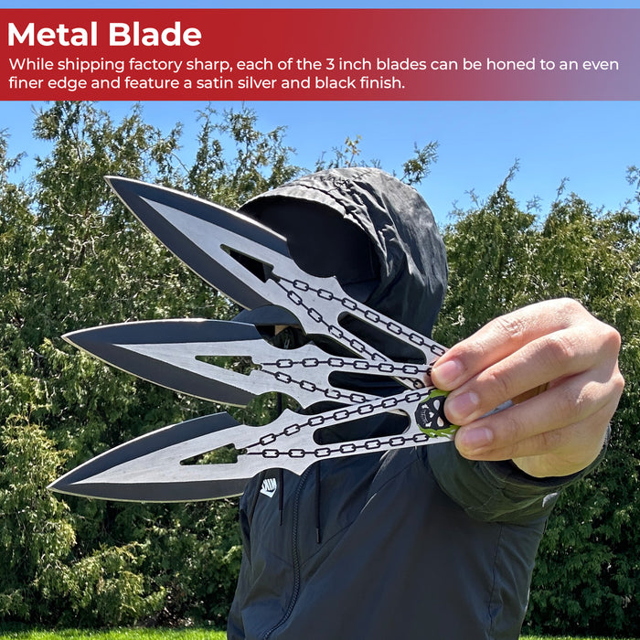 Unchained Demon 3 Piece Pro-Balance Throwing Knives