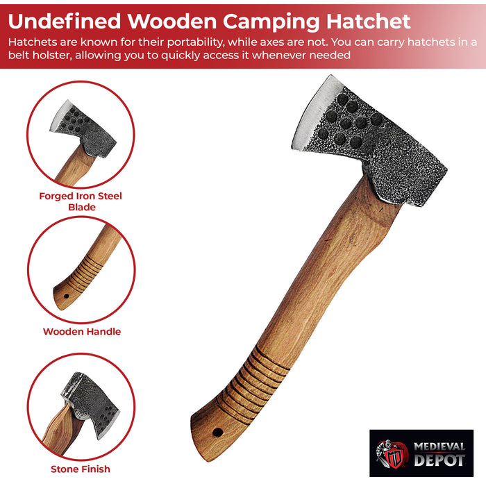 Undefined Wooden Camping Outdoor Hatchet