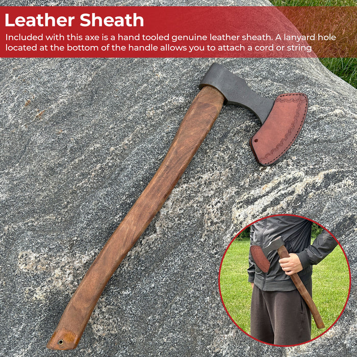 Viking Age Scandinavian Skeggøx Battle Axe | Plain Handle