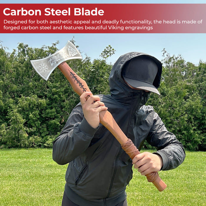 Viking Warrior Double-Headed Carbon Steel Outdoor Axe