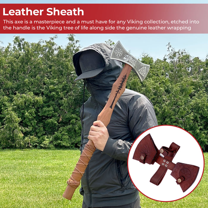 Viking Warrior Double-Headed Carbon Steel Outdoor Axe