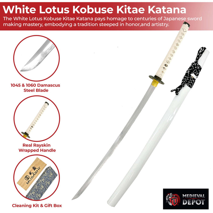White Lotus Kobuse-Kitae Katana