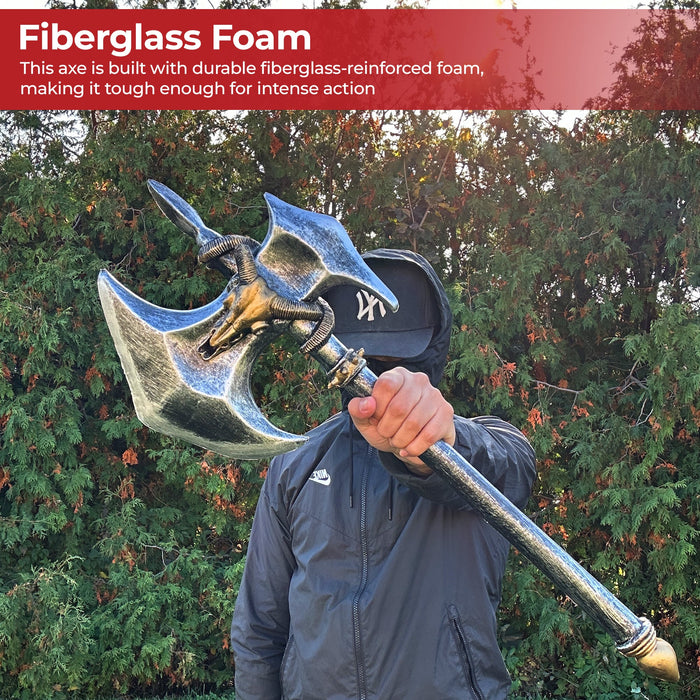 WOW Orc Inspired Double Headed Foam Battle Axe