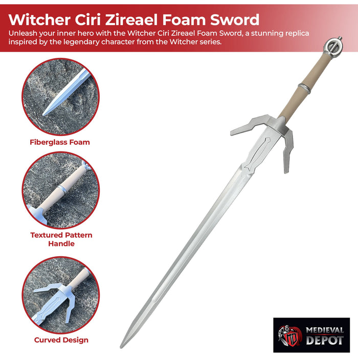 Witcher Ciri Zireael Foam Sword